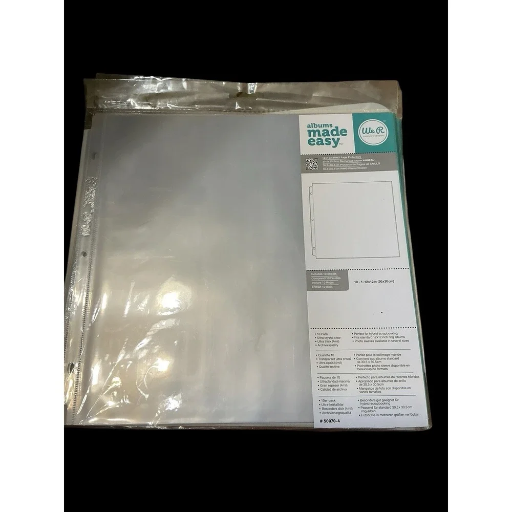 We R Albums Made Easy 3 Ring Photo Sleeves 12